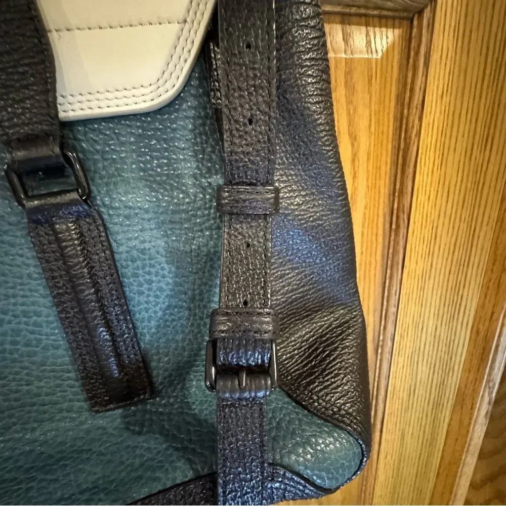 3.1 Phillip Lim Pashli Teal Colorblock Leather Bag
